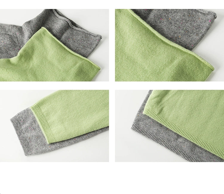 Wool Sweater With Crew, Mock, Turtleneck Options