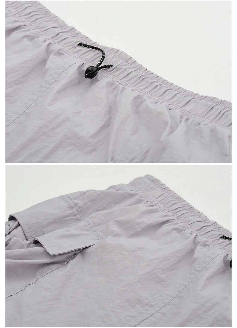 Nylon Drawstring Jacket And Matching Skirt