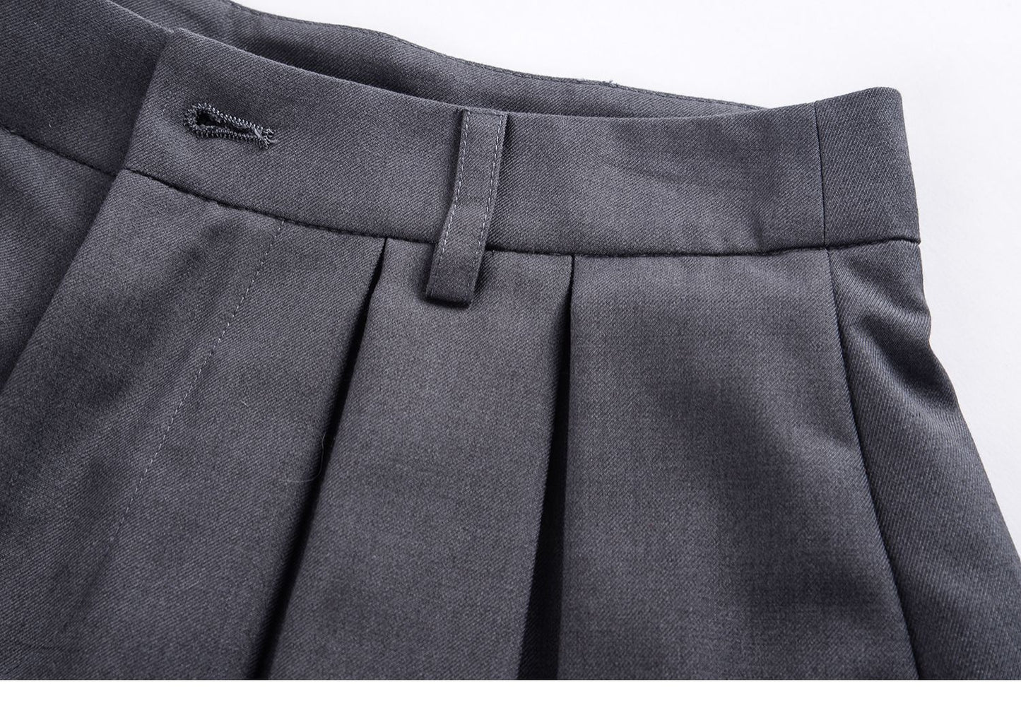 Cropped Cotton Shirt And Low-Rise Layered Skirt