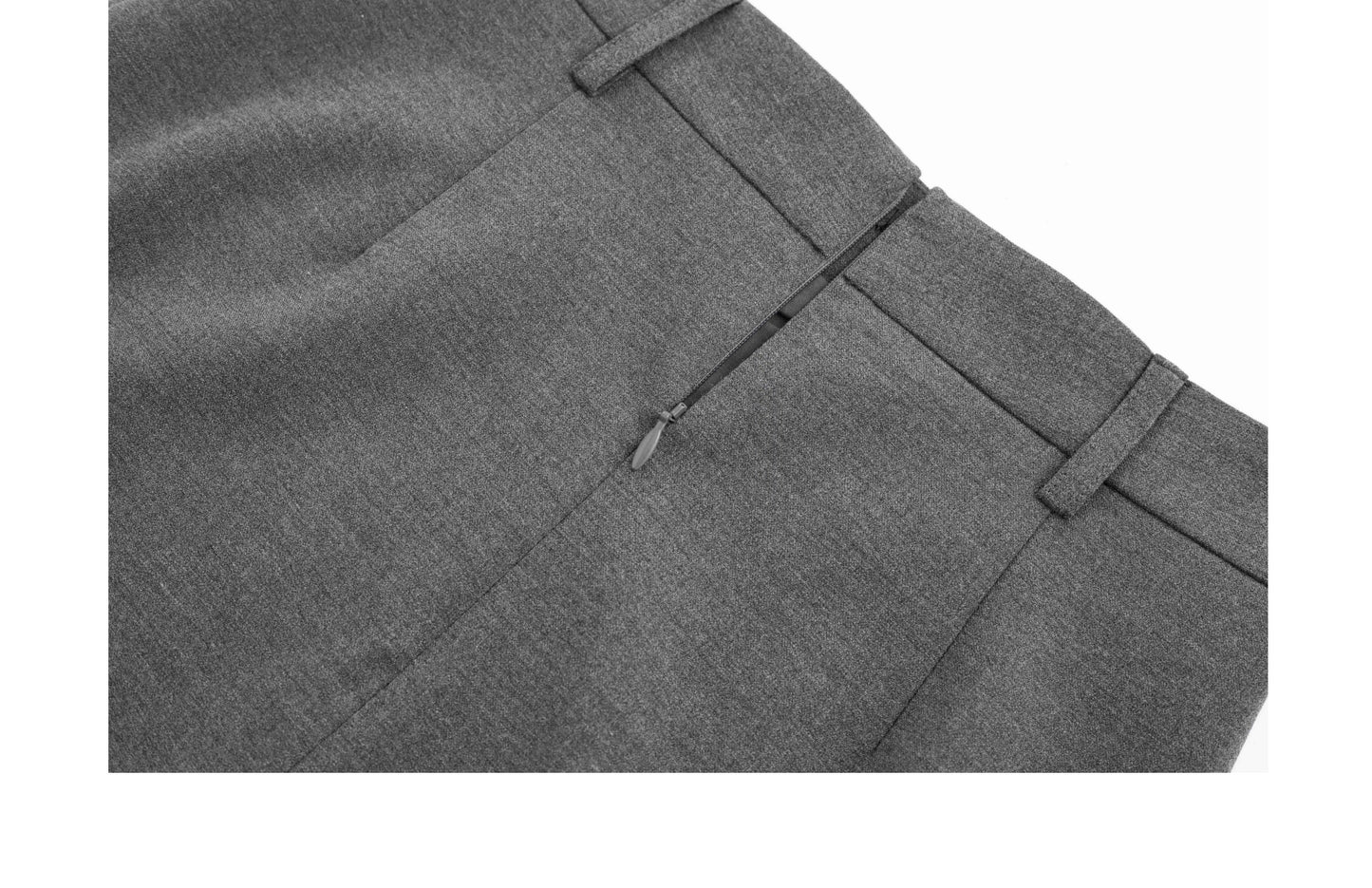 Double Slit Tailored Straight Maxi Skirt