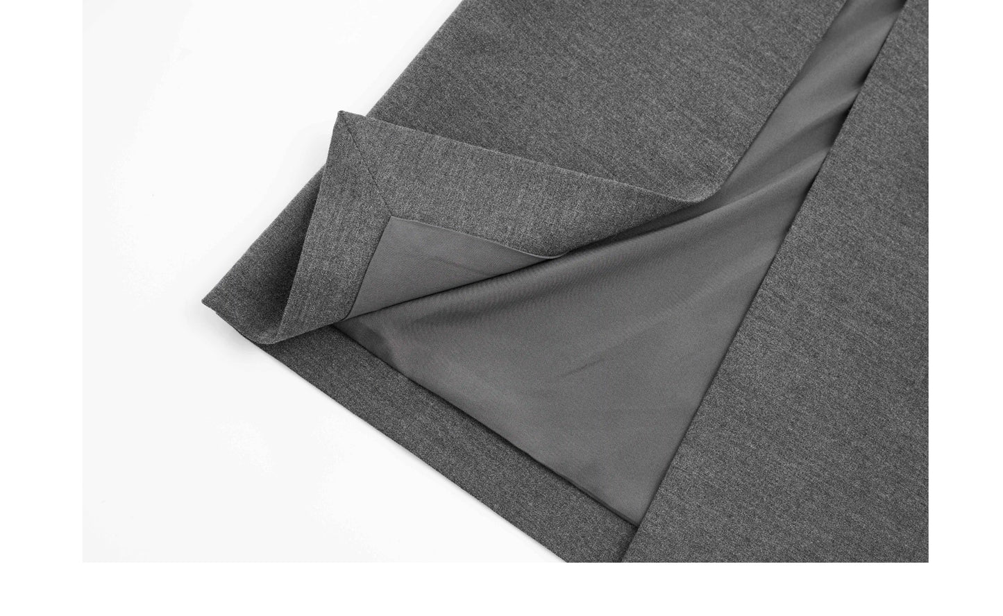 Double Slit Tailored Straight Maxi Skirt