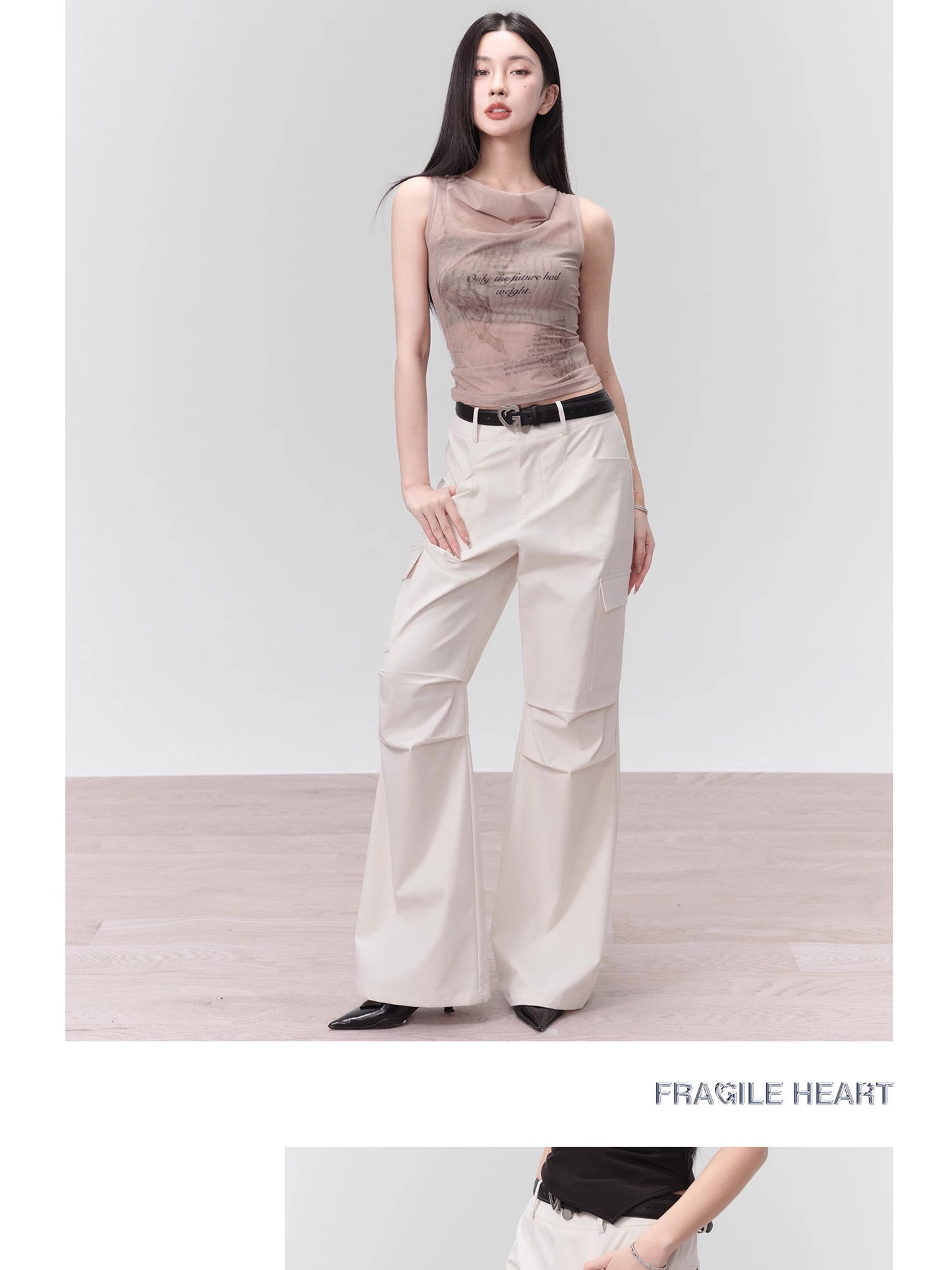 Y2K Cargo Buggy Flared Parachute Pants