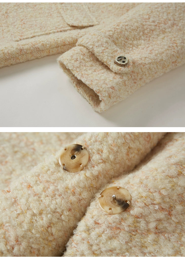 Sailor Collar Coat With Distinctive Placket