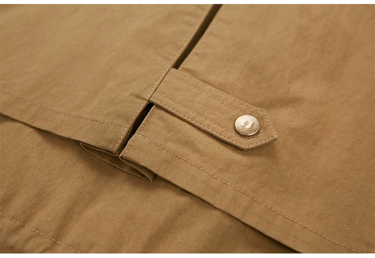 Cotton Blend Faux Fur Trim Quilted Lined Coat