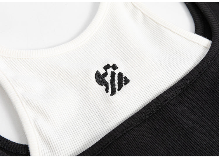 2-In-1 Sleeveless Top & Micro Mini Skirt