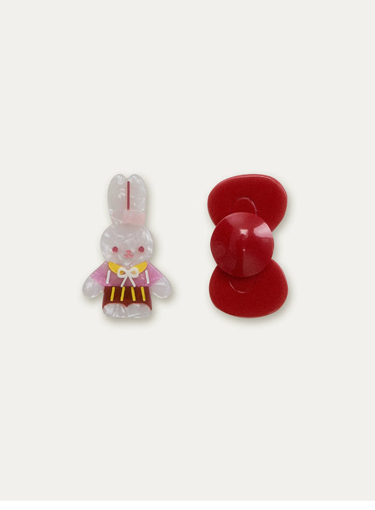 Bunny & Bow Hair Pins