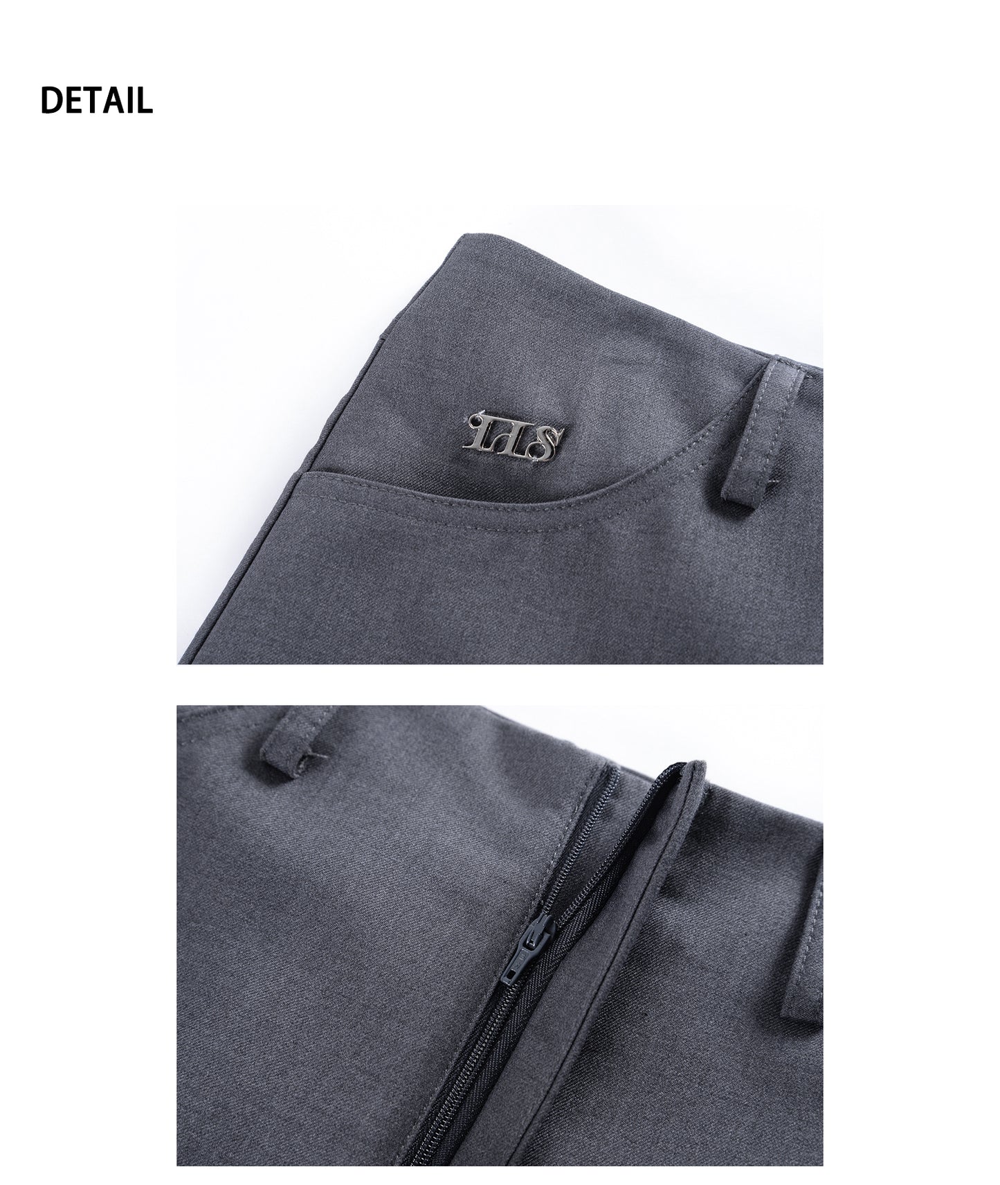 A-Line Mini Skirt With Logo Charm