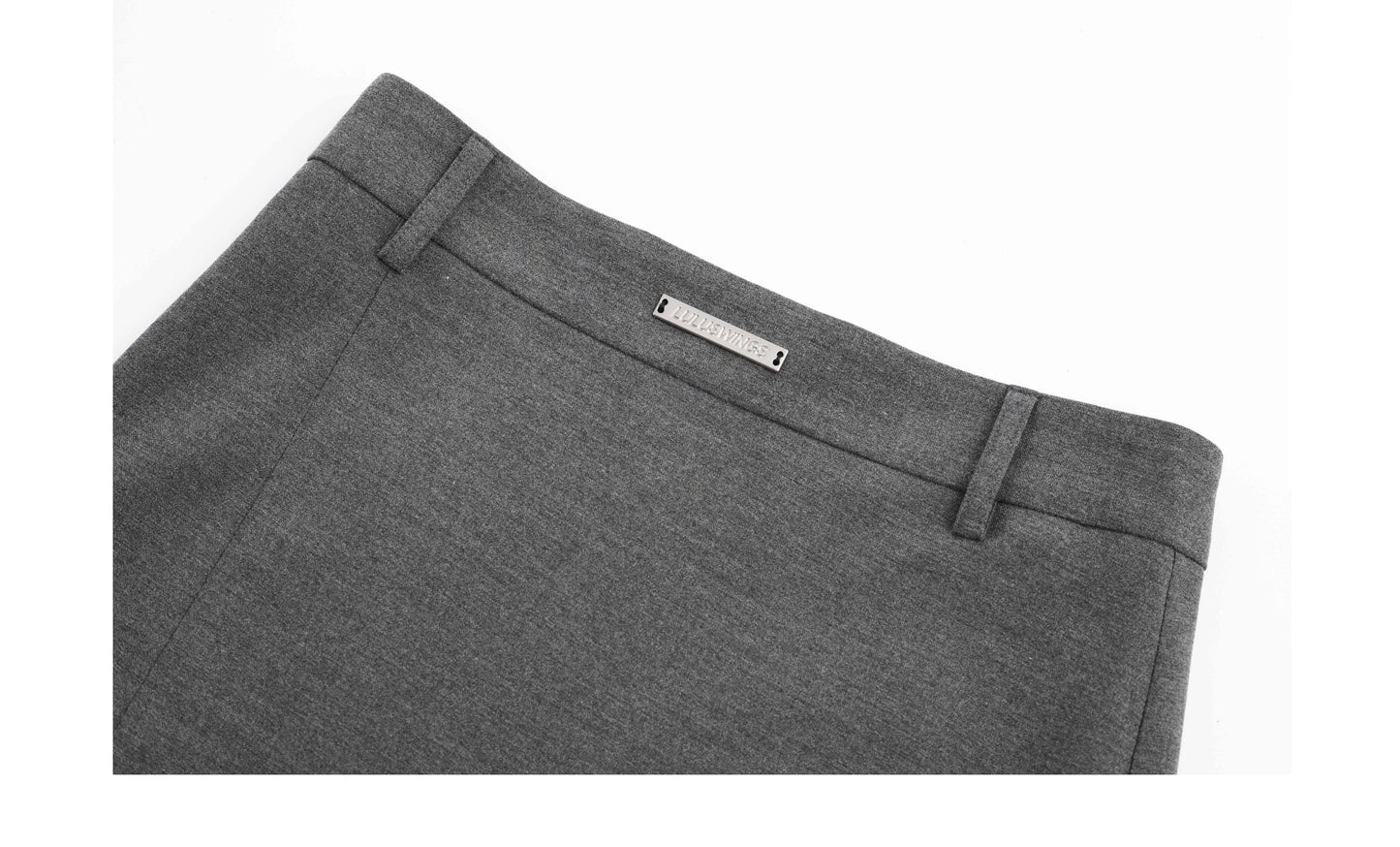 Double Slit Tailored Straight Maxi Skirt