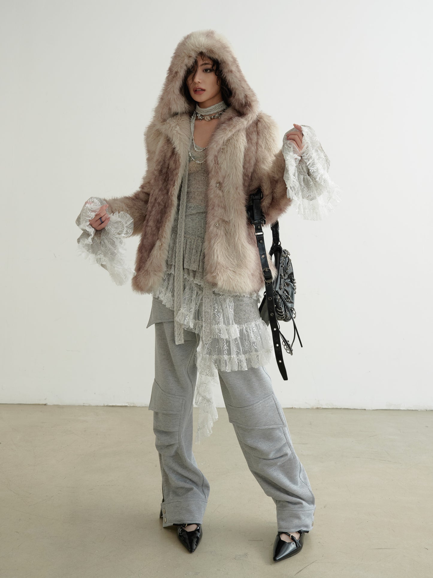 Versatile 3D Gathered Pocket Sweatpants