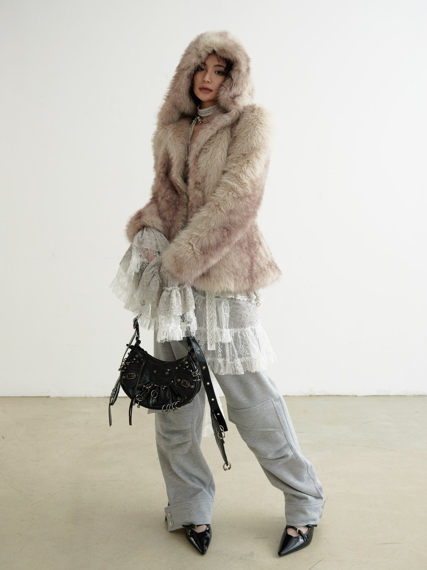 Versatile 3D Gathered Pocket Sweatpants