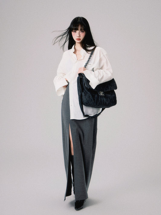 Classic Relaxed Fit Button-Up Shirt