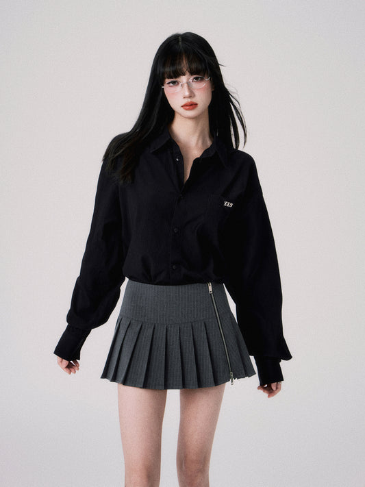 Classic Relaxed Fit Button-Up Shirt