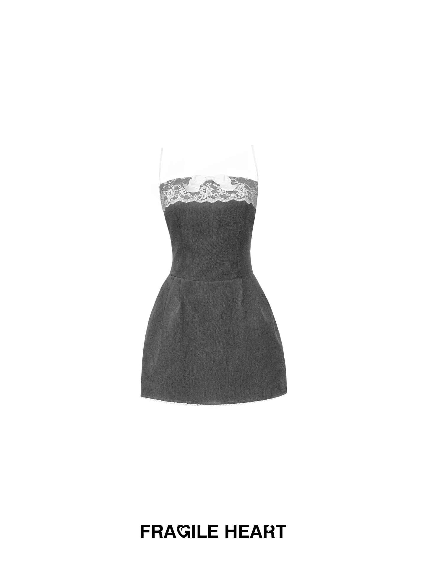 Chic Lace-Trim Mini Cami Dress