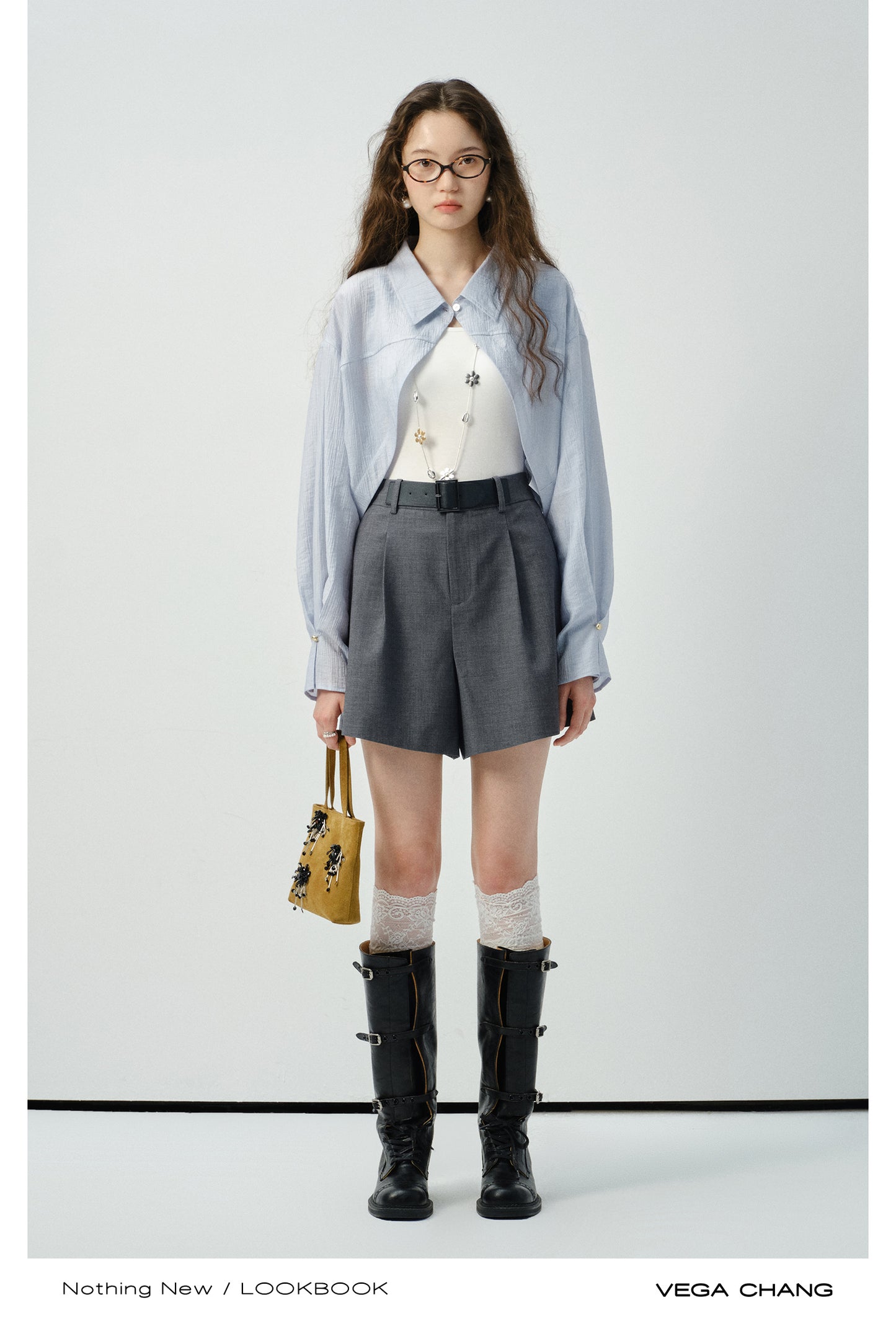 Textured Open-Front Shirt