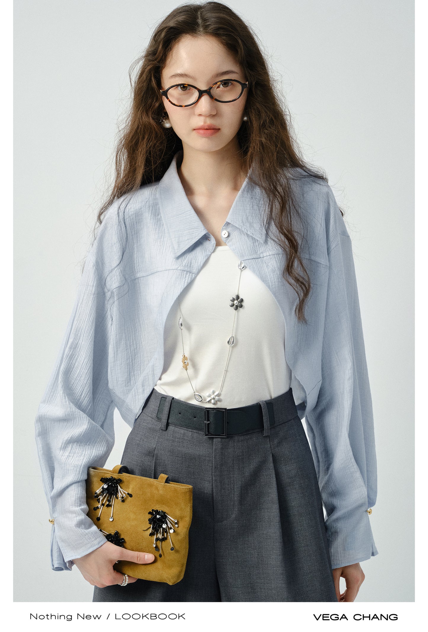 Textured Open-Front Shirt