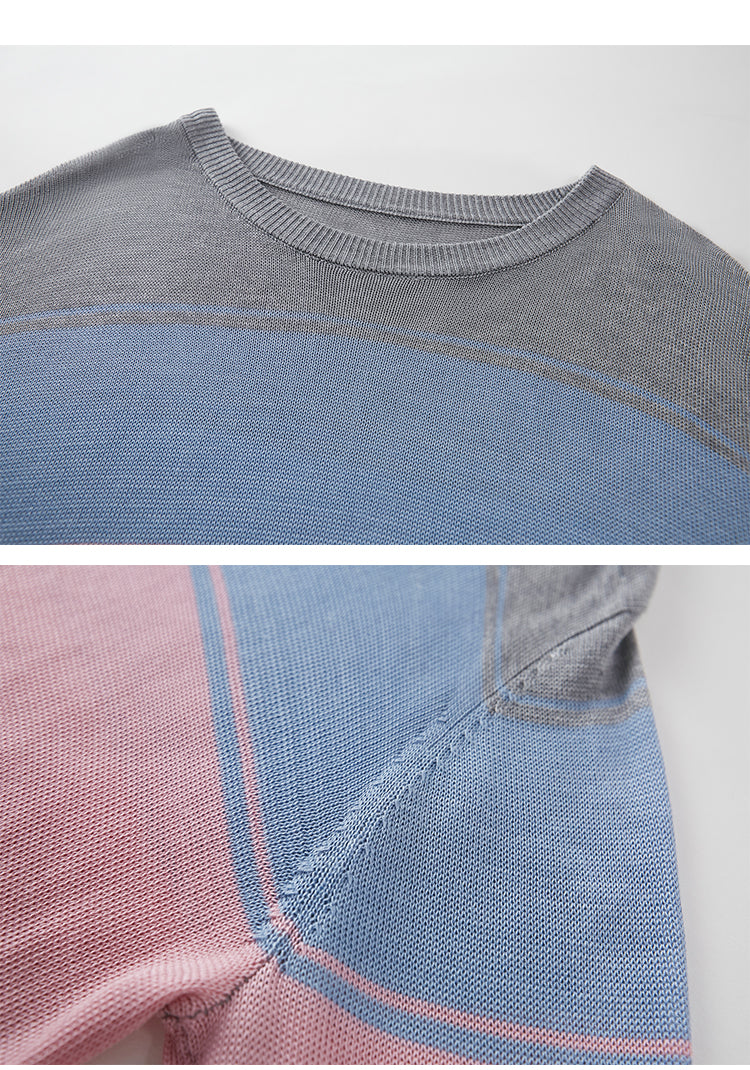 Oversized Multicolor Stripe Knit