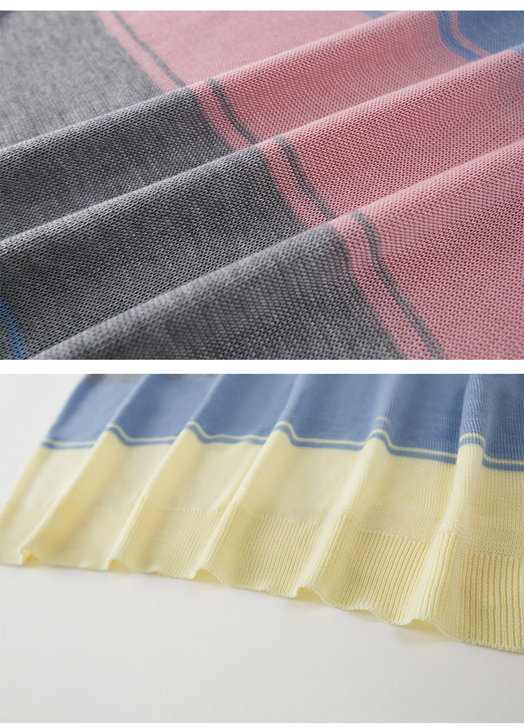 Oversized Multicolor Stripe Knit