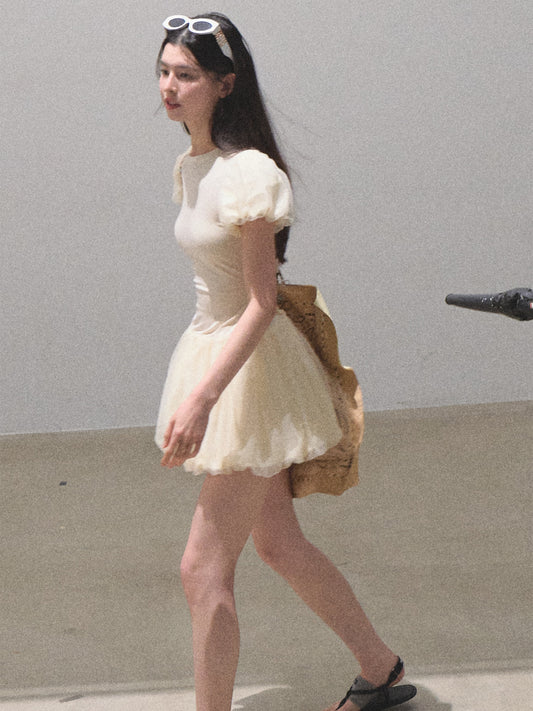 Lightweight Seersucker Bubble Dress