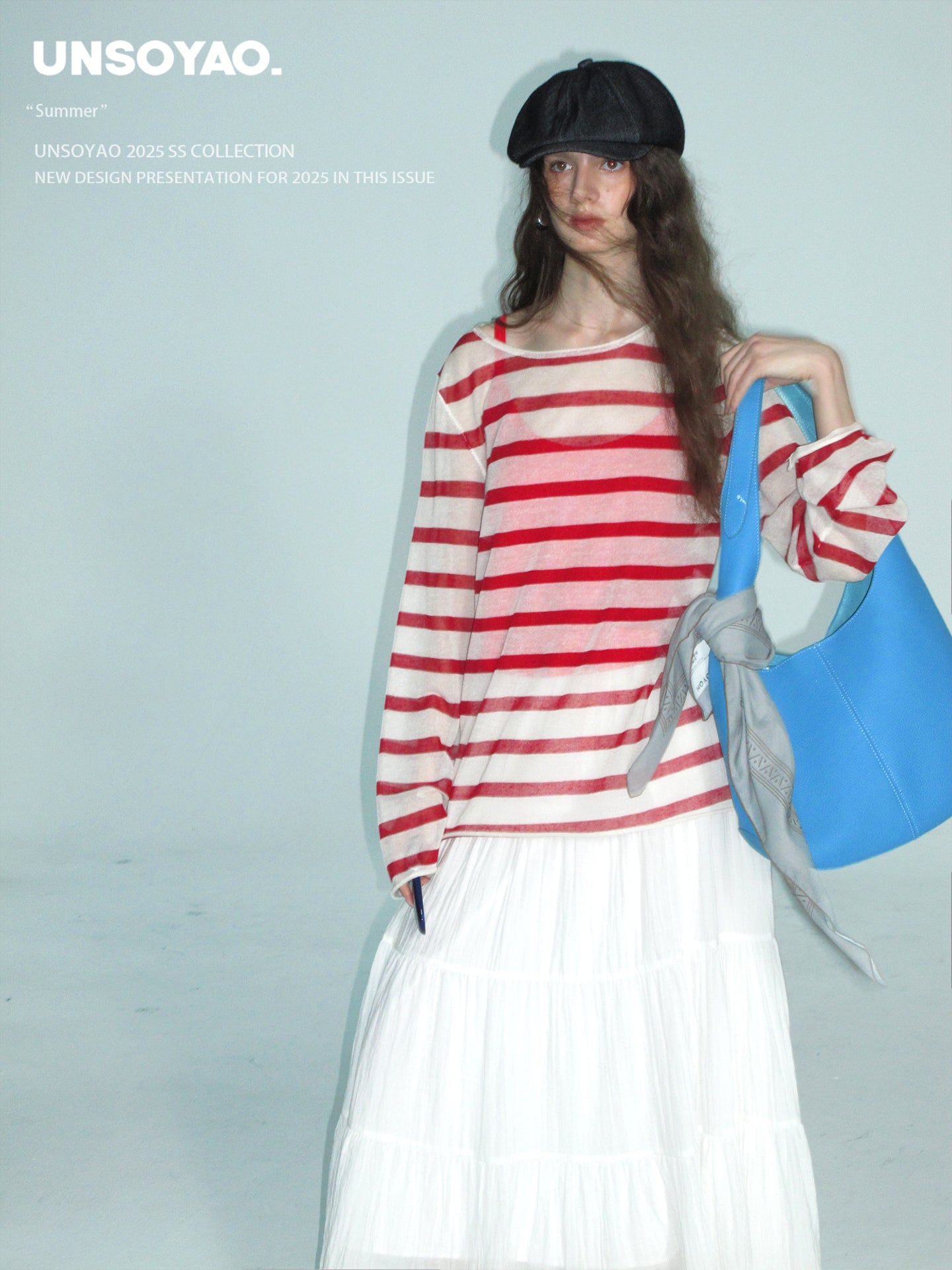 Oversized Sheer Striped T-Shirt