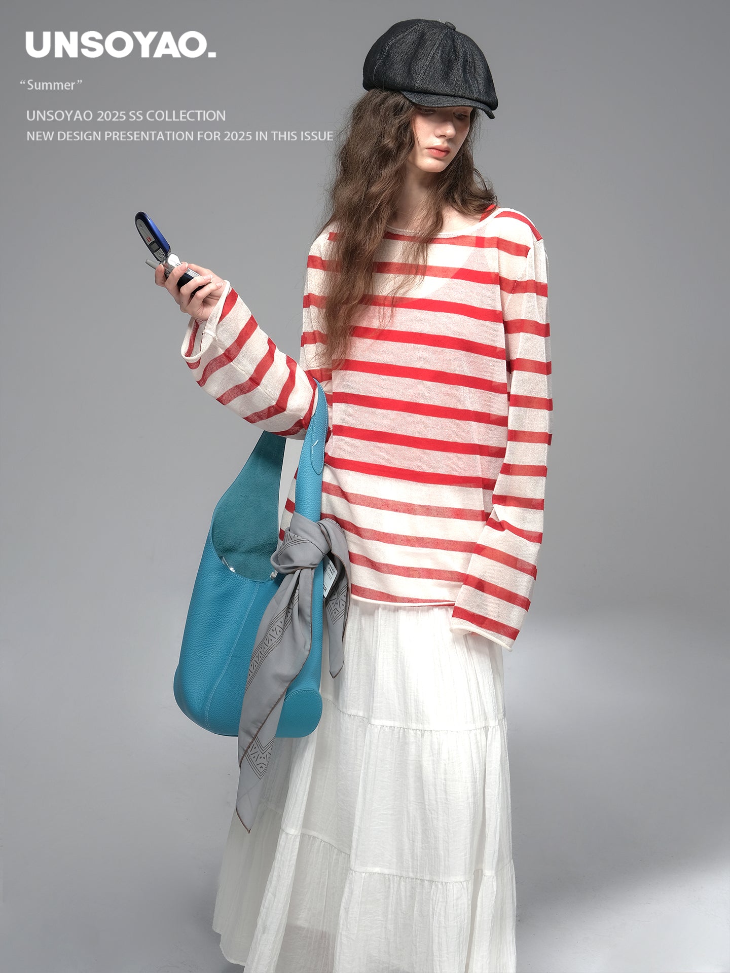 Oversized Sheer Striped T-Shirt