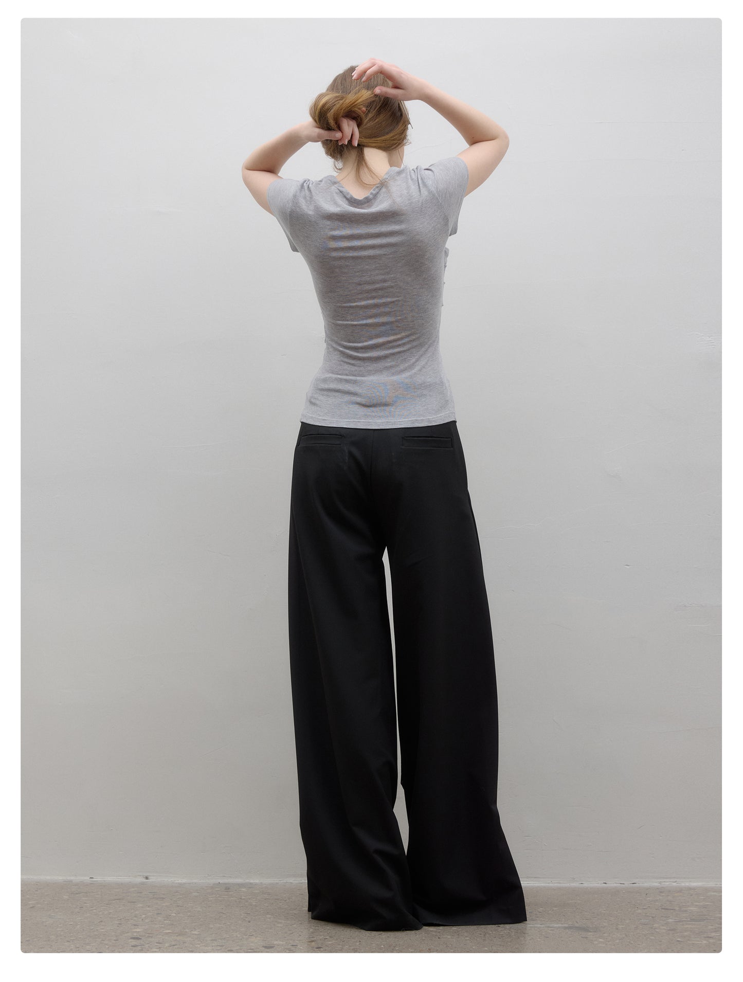 Layered Style Ruched Button-Up Top