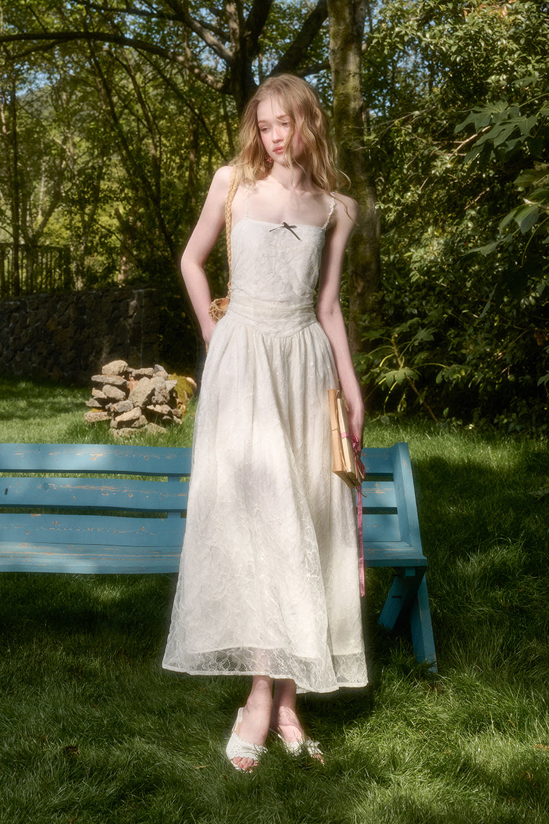 Sparkling Sequin Lace Dress With Removable Straps