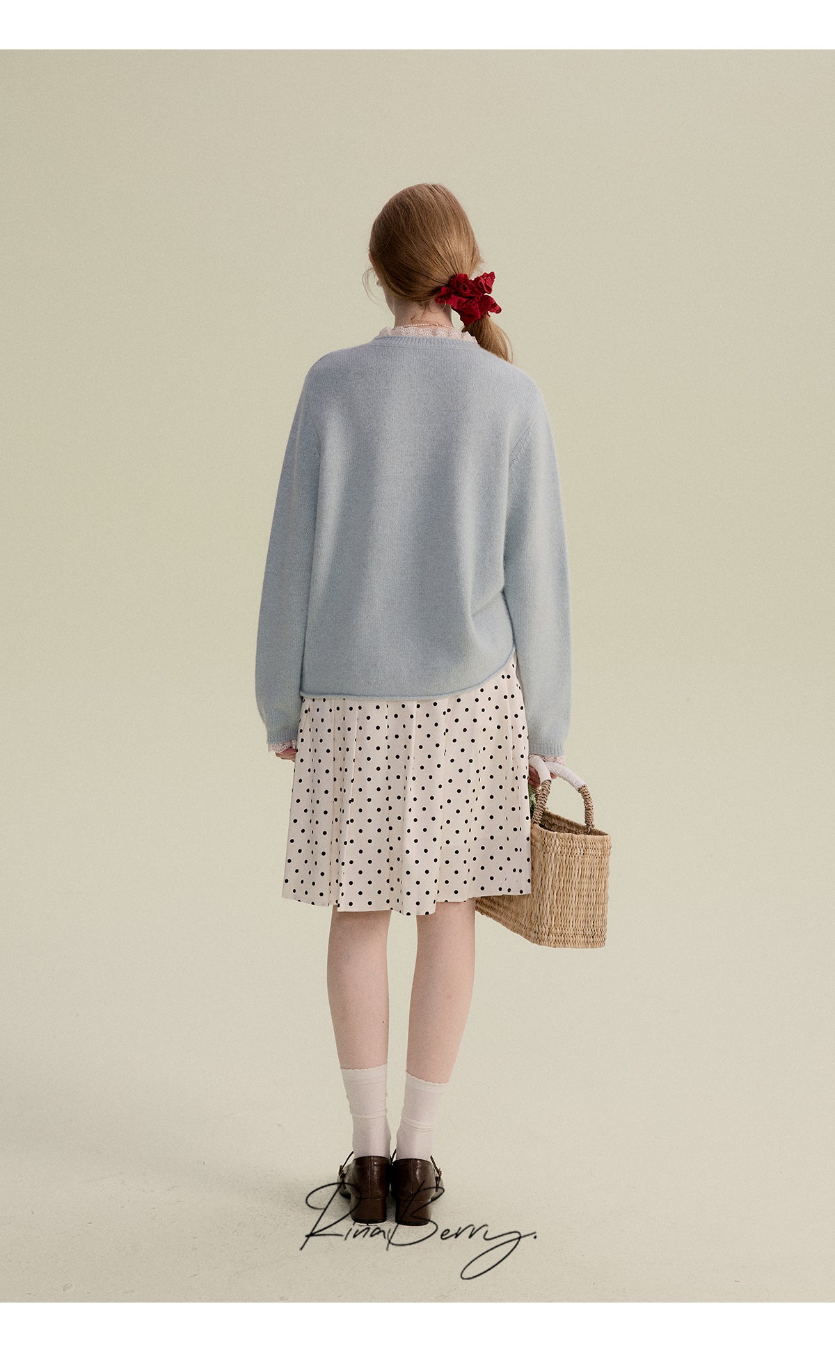 Lace-Detail Knit Pullover In Premium Fabric