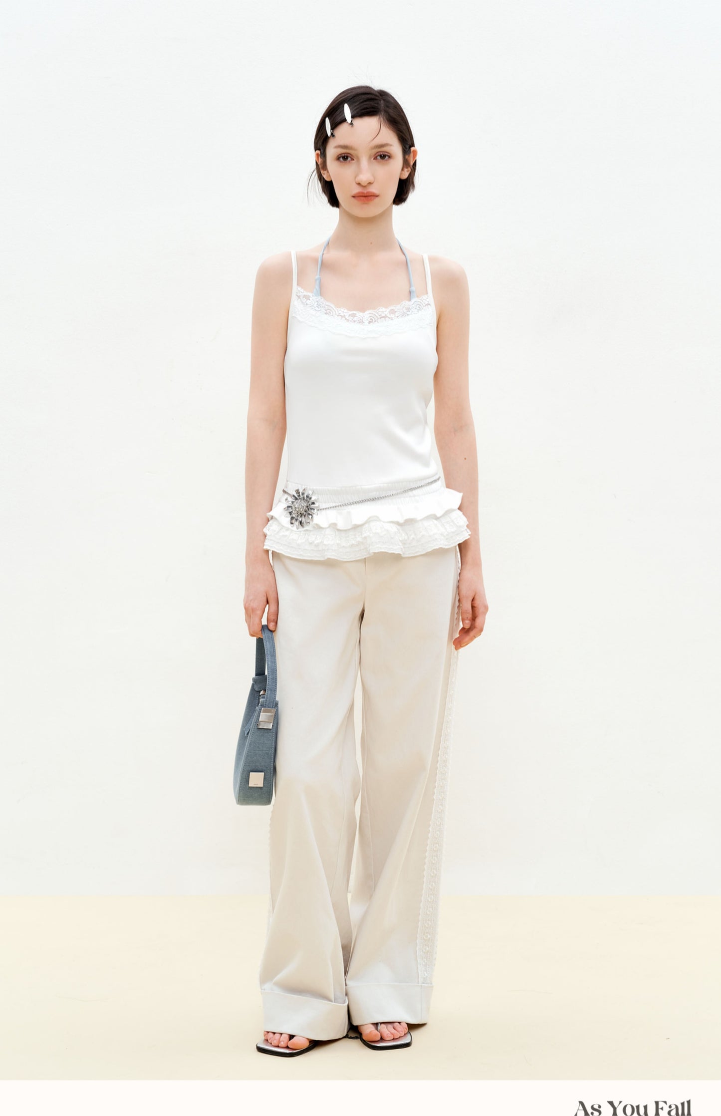 Ruffled Hem Camisole Top