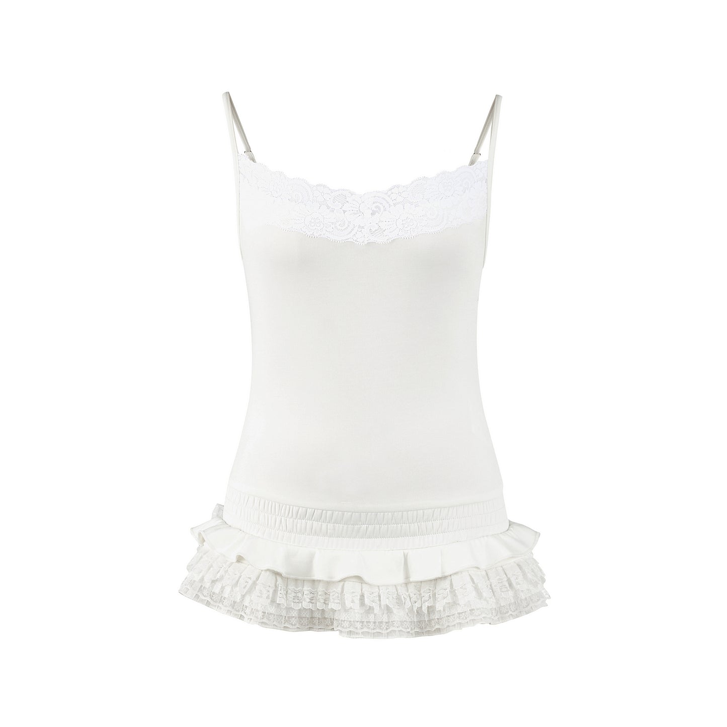 Ruffled Hem Camisole Top