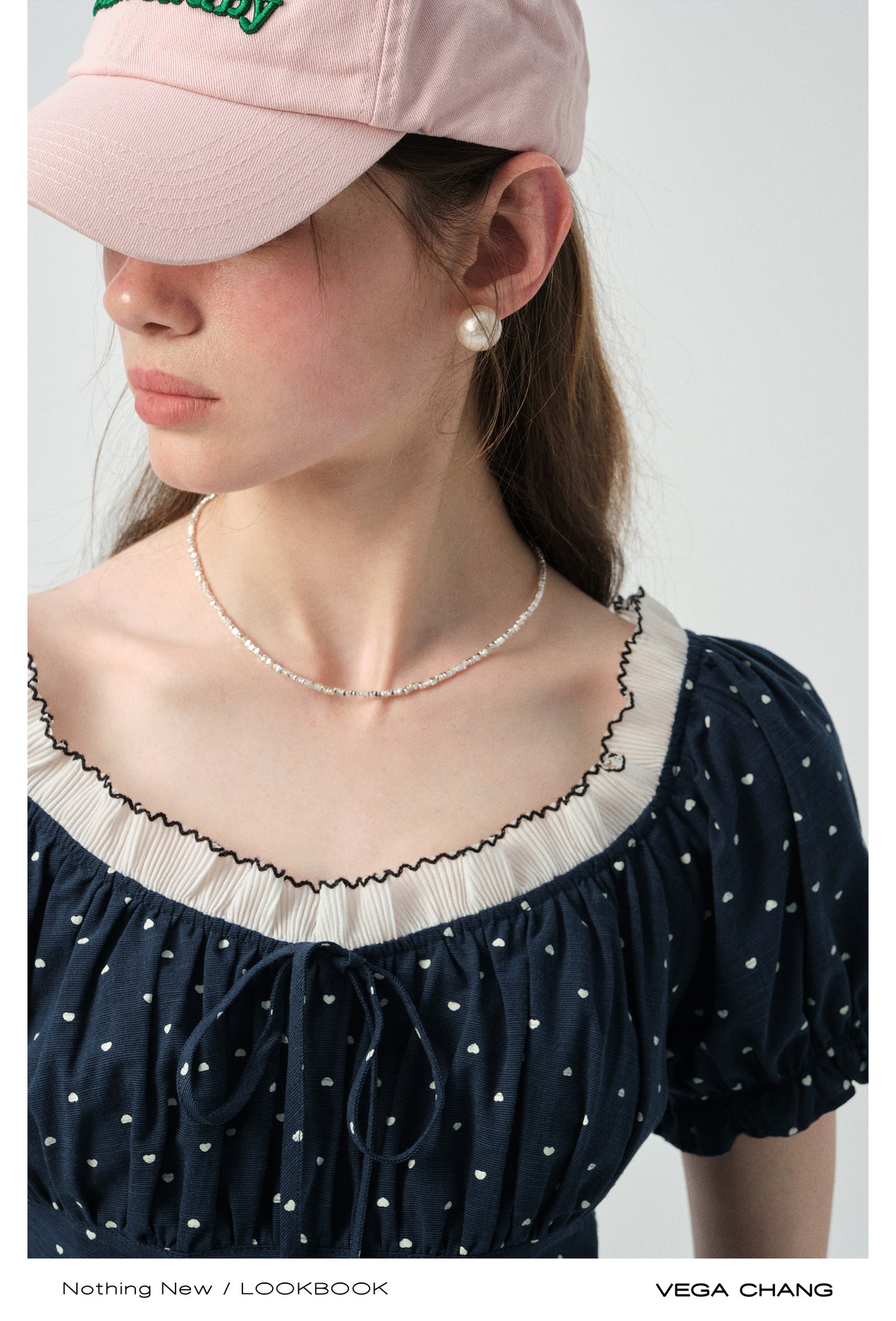 Smocked Polka Dot Blouse With Puff Sleeves