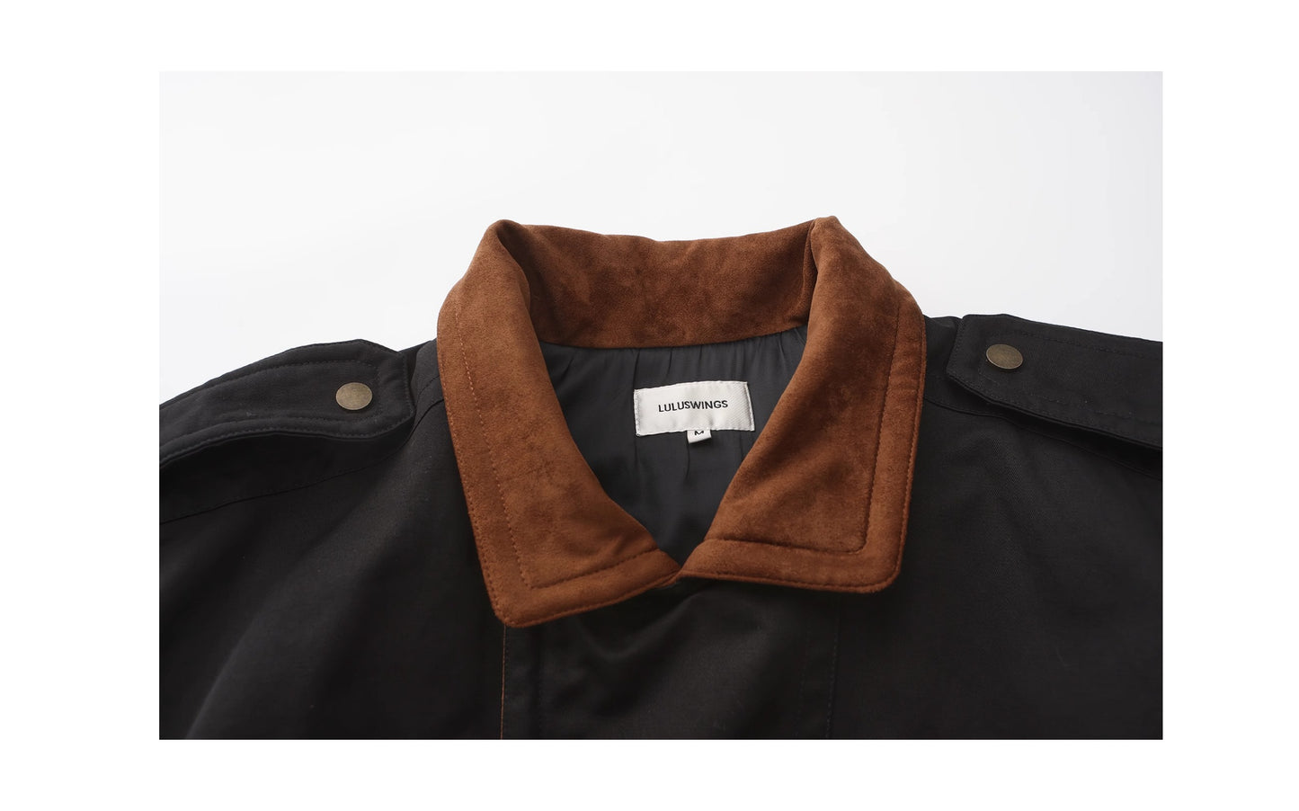 Two-Tone Washed Cotton Quilted Short Jacket