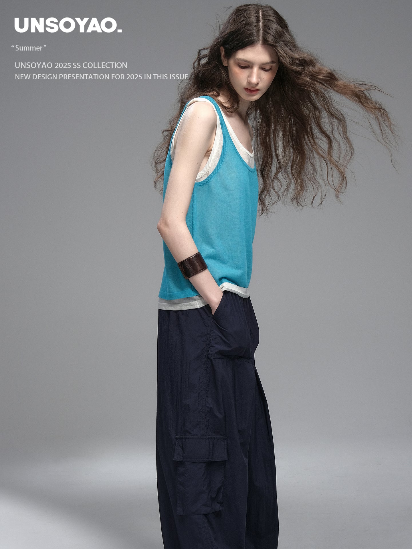 Linen Blend Layered Sleeveless Top