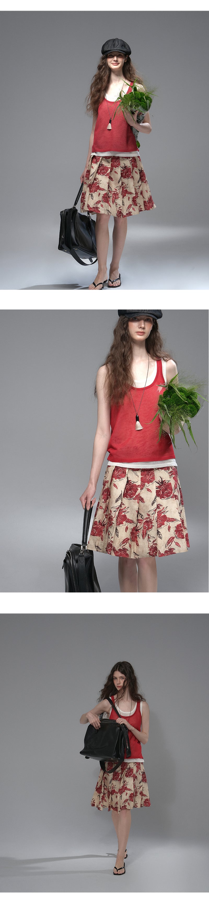 Linen Blend Layered Sleeveless Top