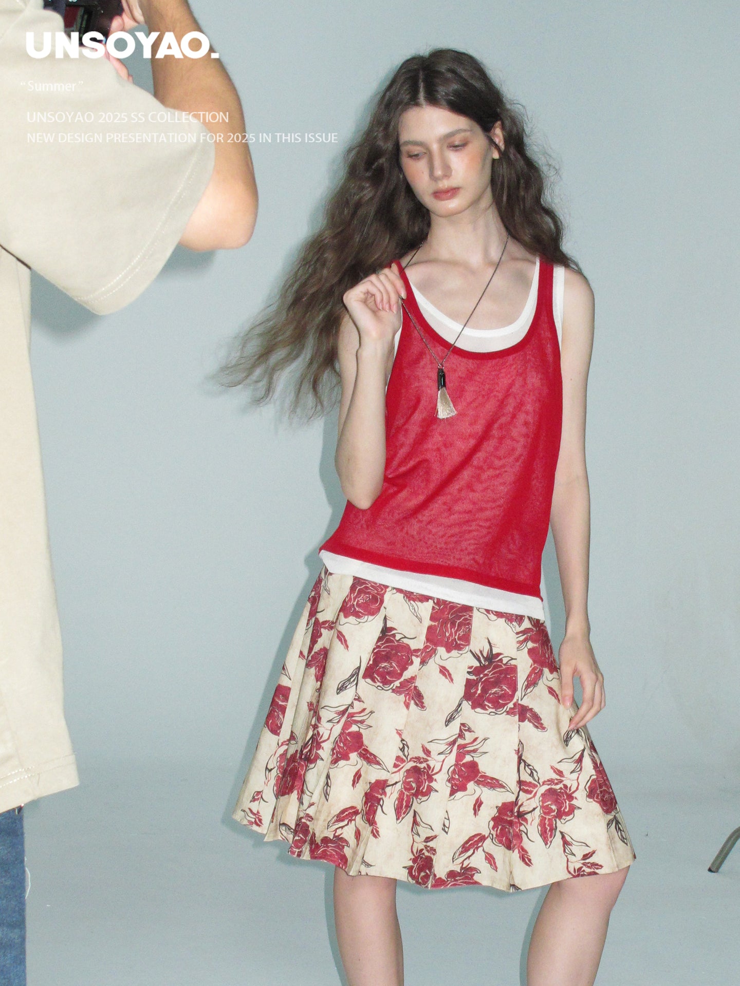 Linen Blend Layered Sleeveless Top