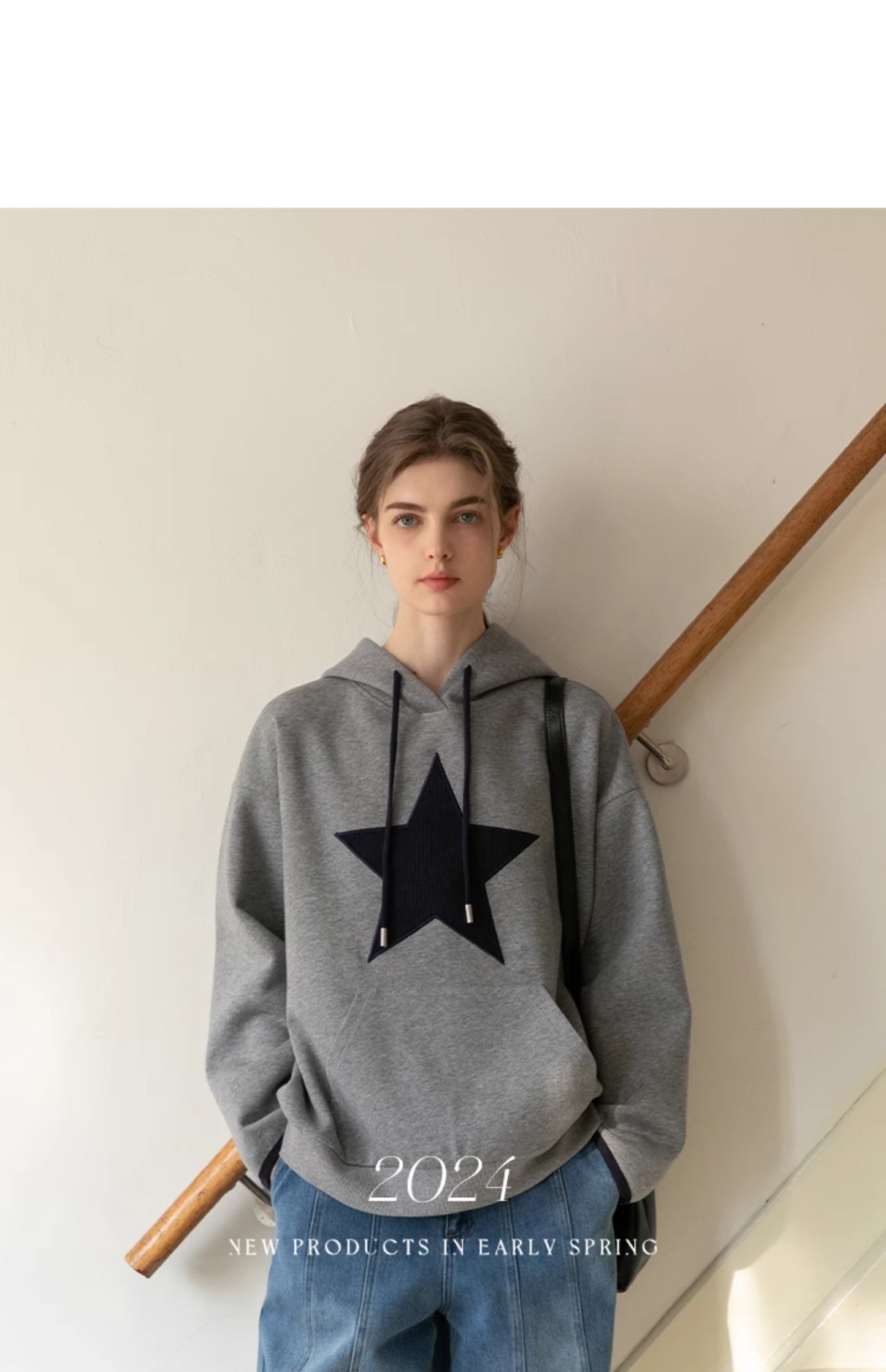 Large Star Patch Hoodie