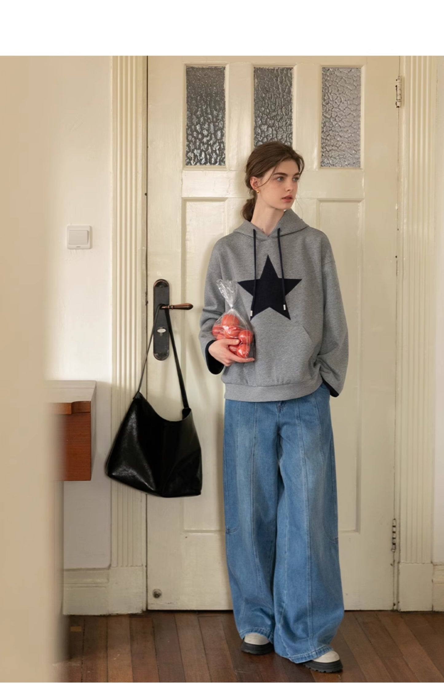 Large Star Patch Hoodie