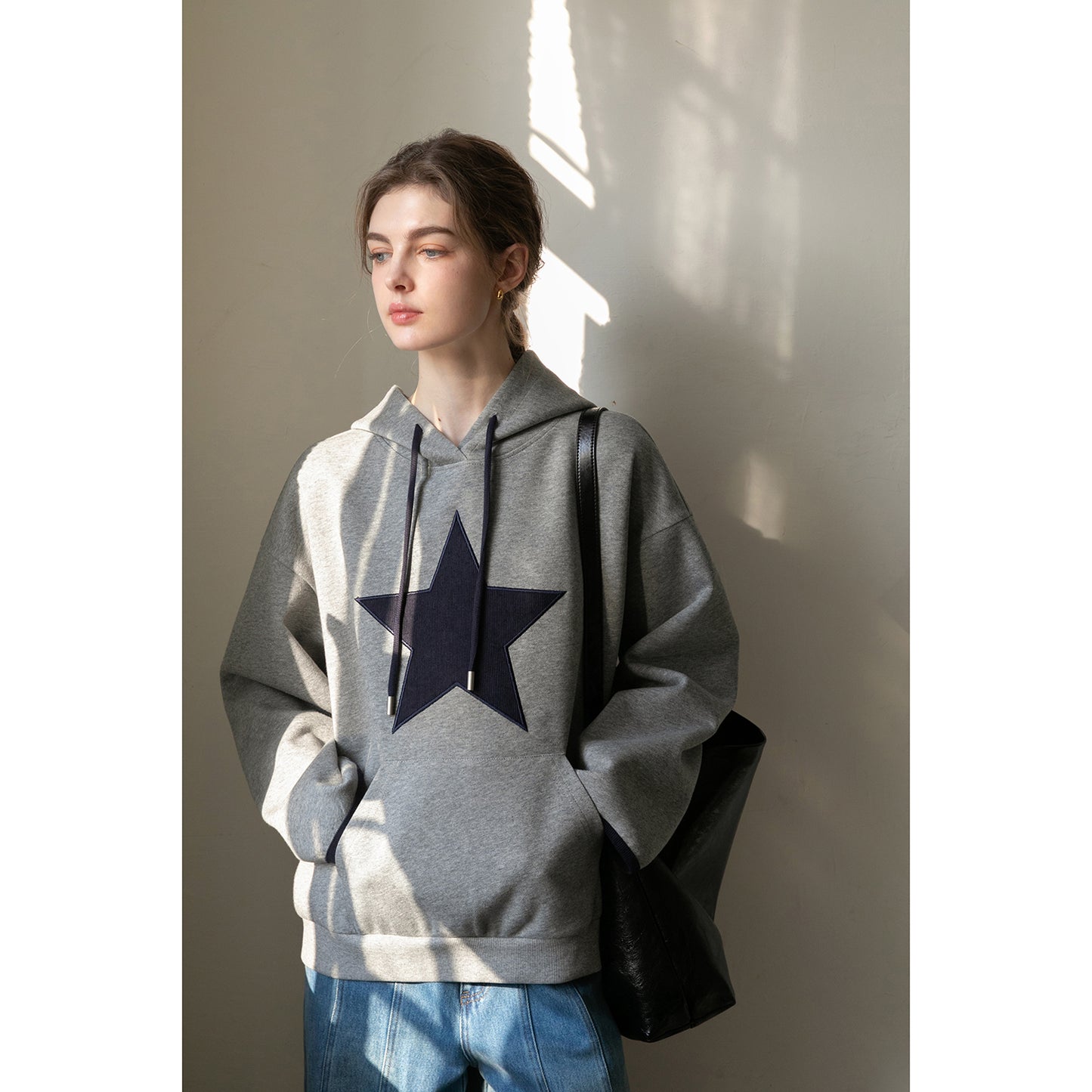 Large Star Patch Hoodie
