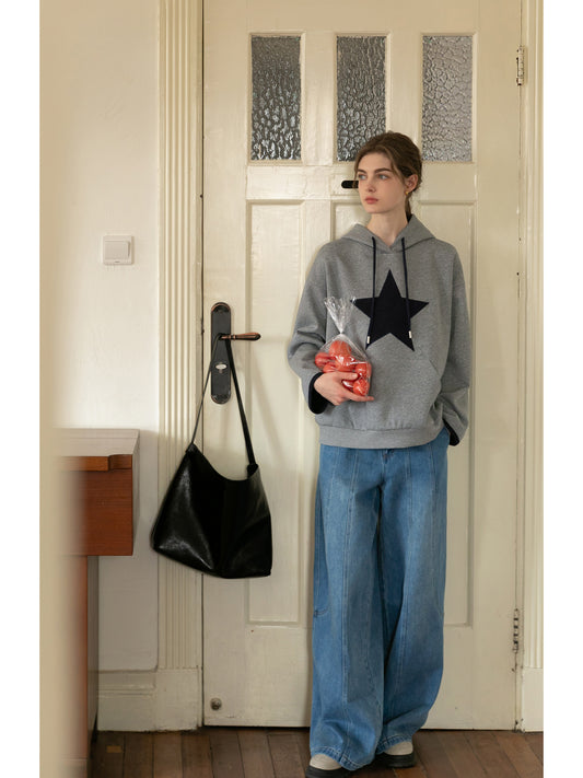 Large Star Patch Hoodie