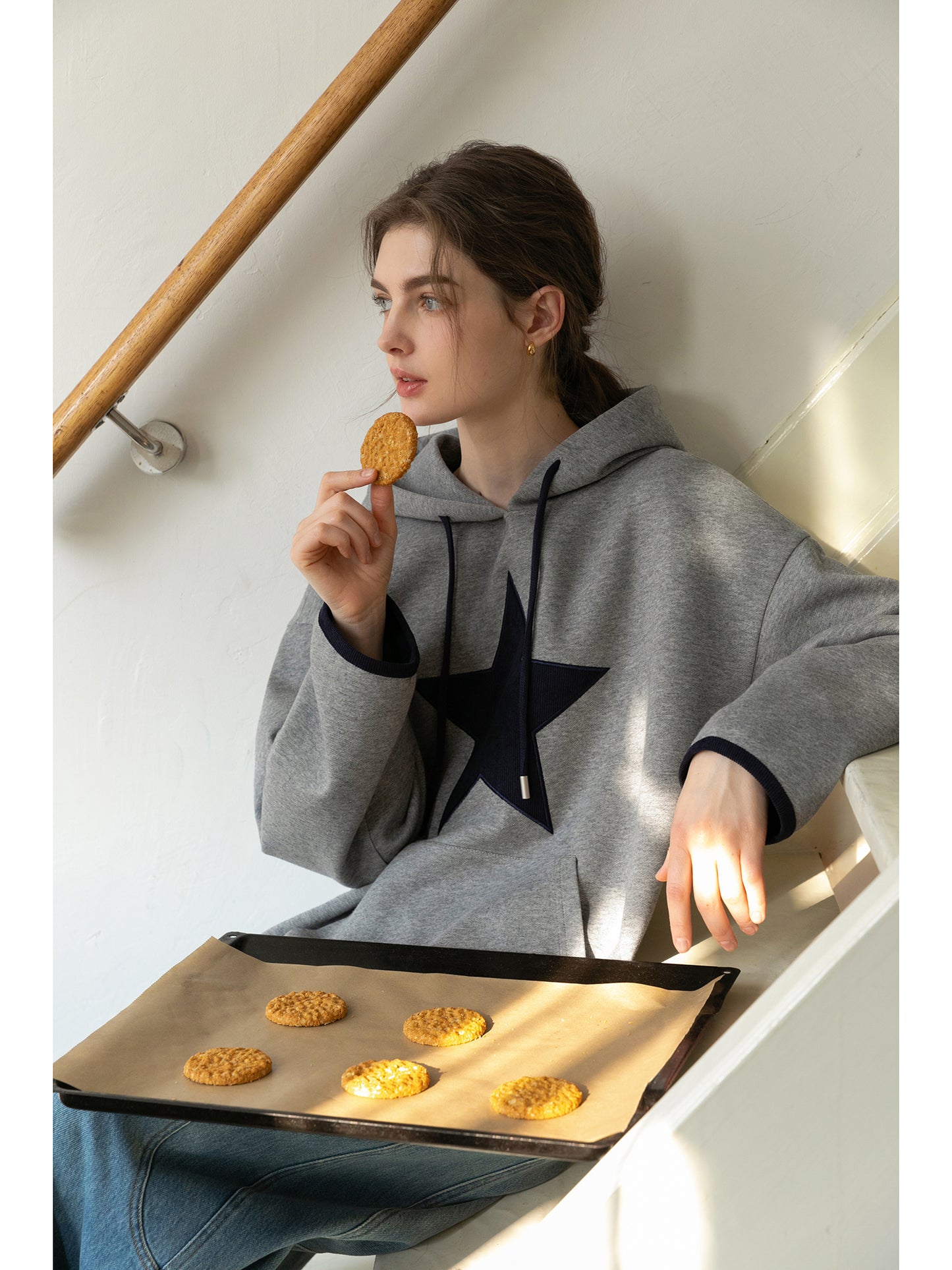 Large Star Patch Hoodie