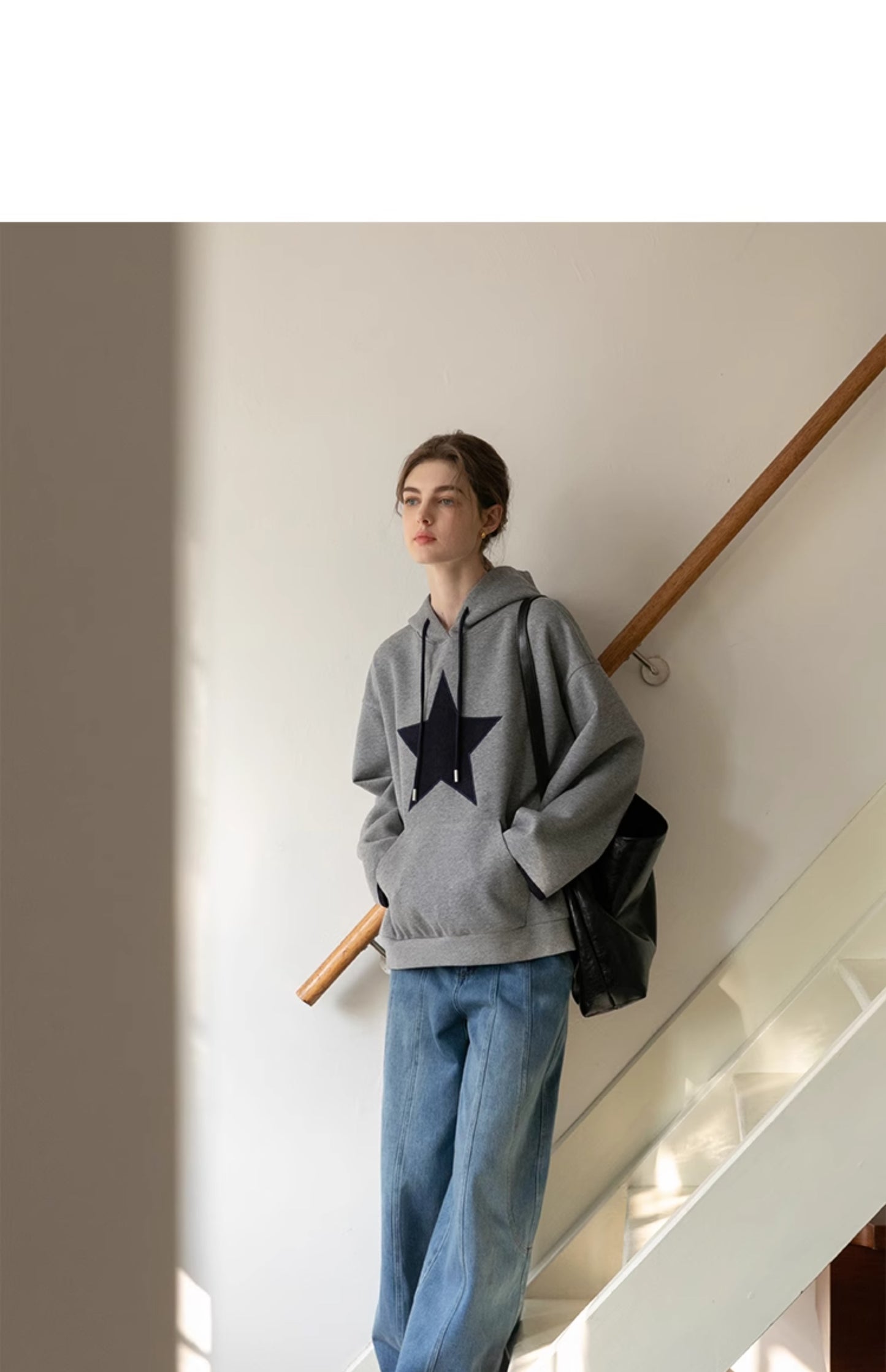 Large Star Patch Hoodie