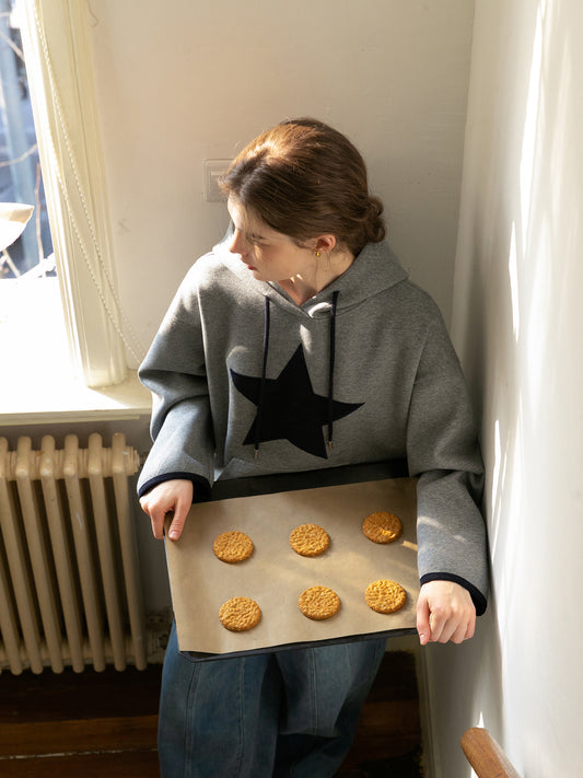 Large Star Patch Hoodie