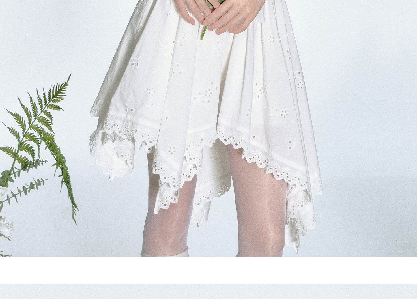 Asymmetric Hem Lace Tube Dress