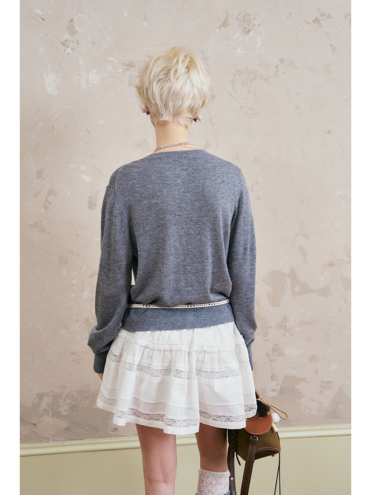Playful Animal Embroidered Cardigan