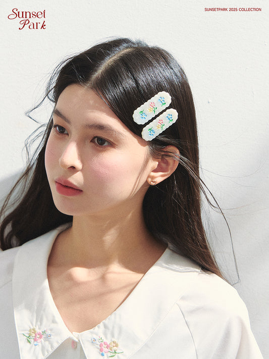 2-Piece Flower Hair Pin Set