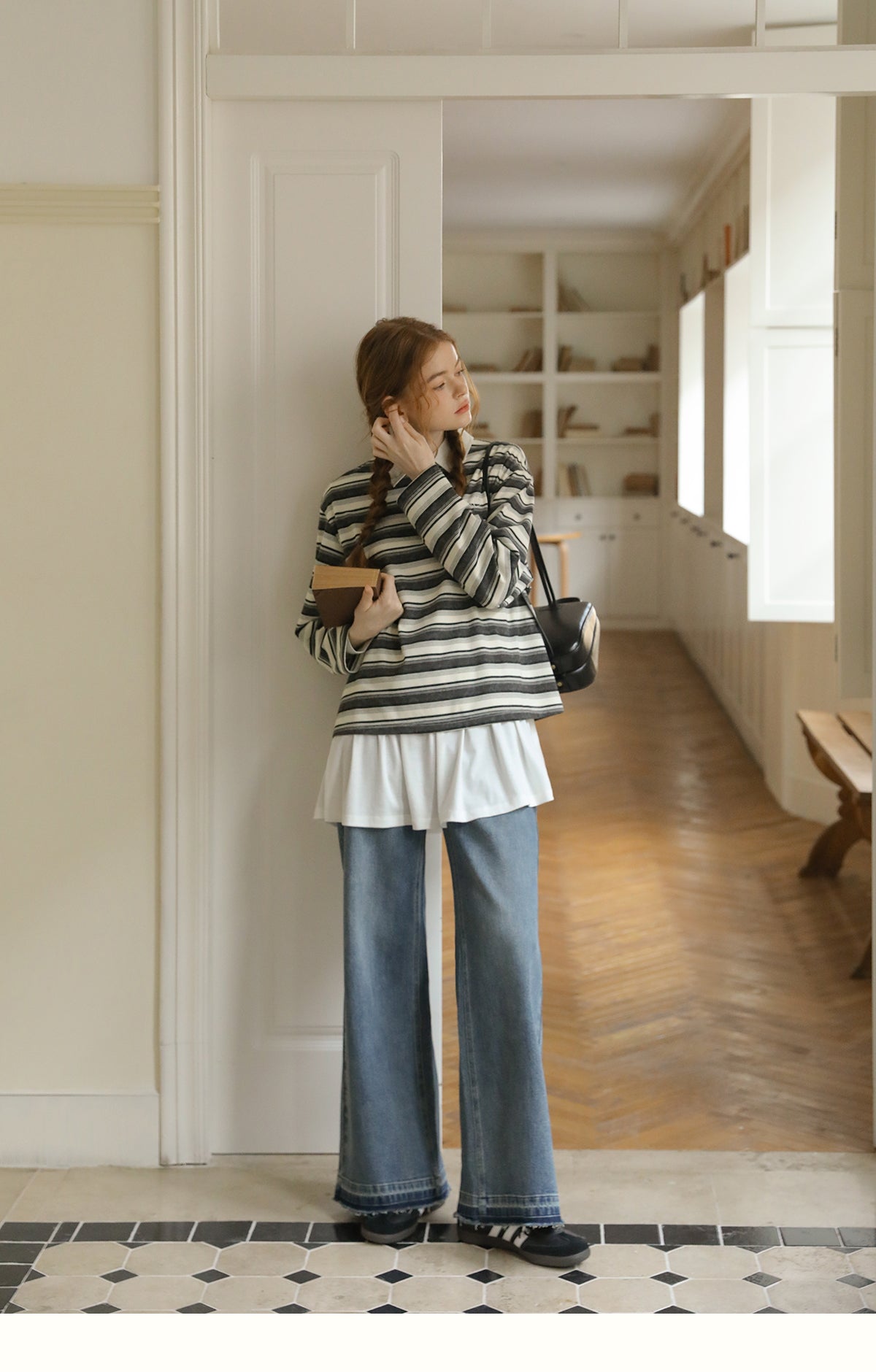 Relaxed Fit Striped Polo Shirt