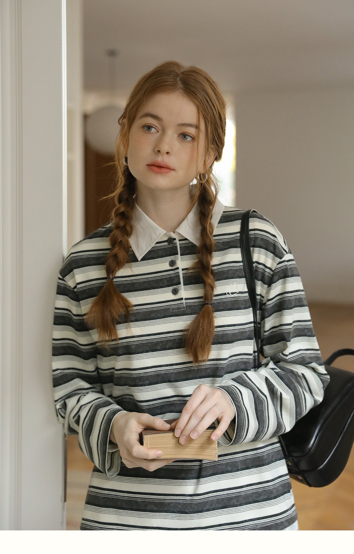 Relaxed Fit Striped Polo Shirt