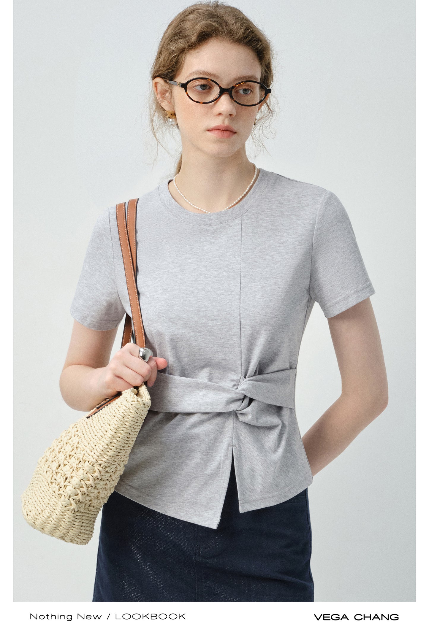 Twisted Knot T-Shirt In Sunscreen Ice-Tech Fabric