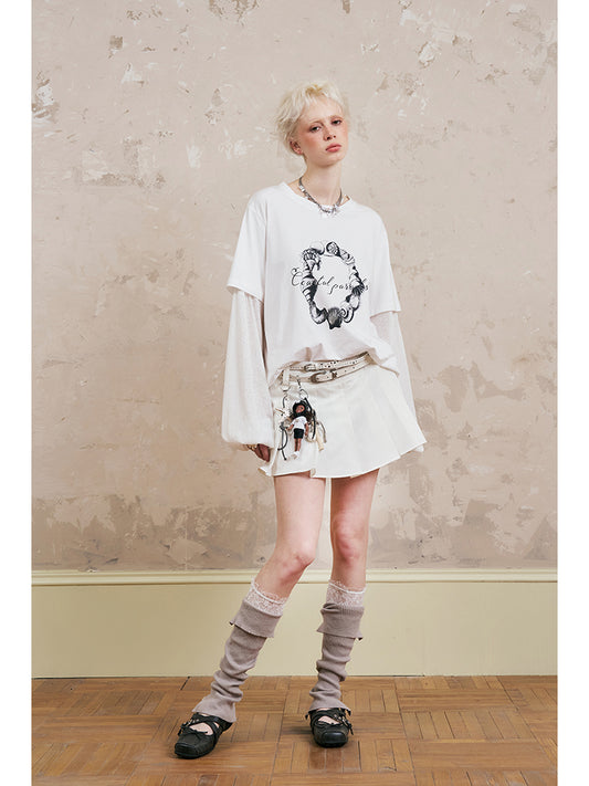 Relaxed-Fit Layered Shell Print T-Shirt