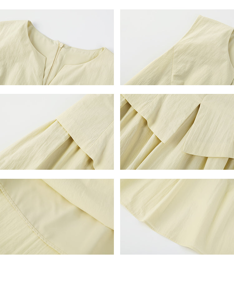 Faux Two-Piece Vest Dress