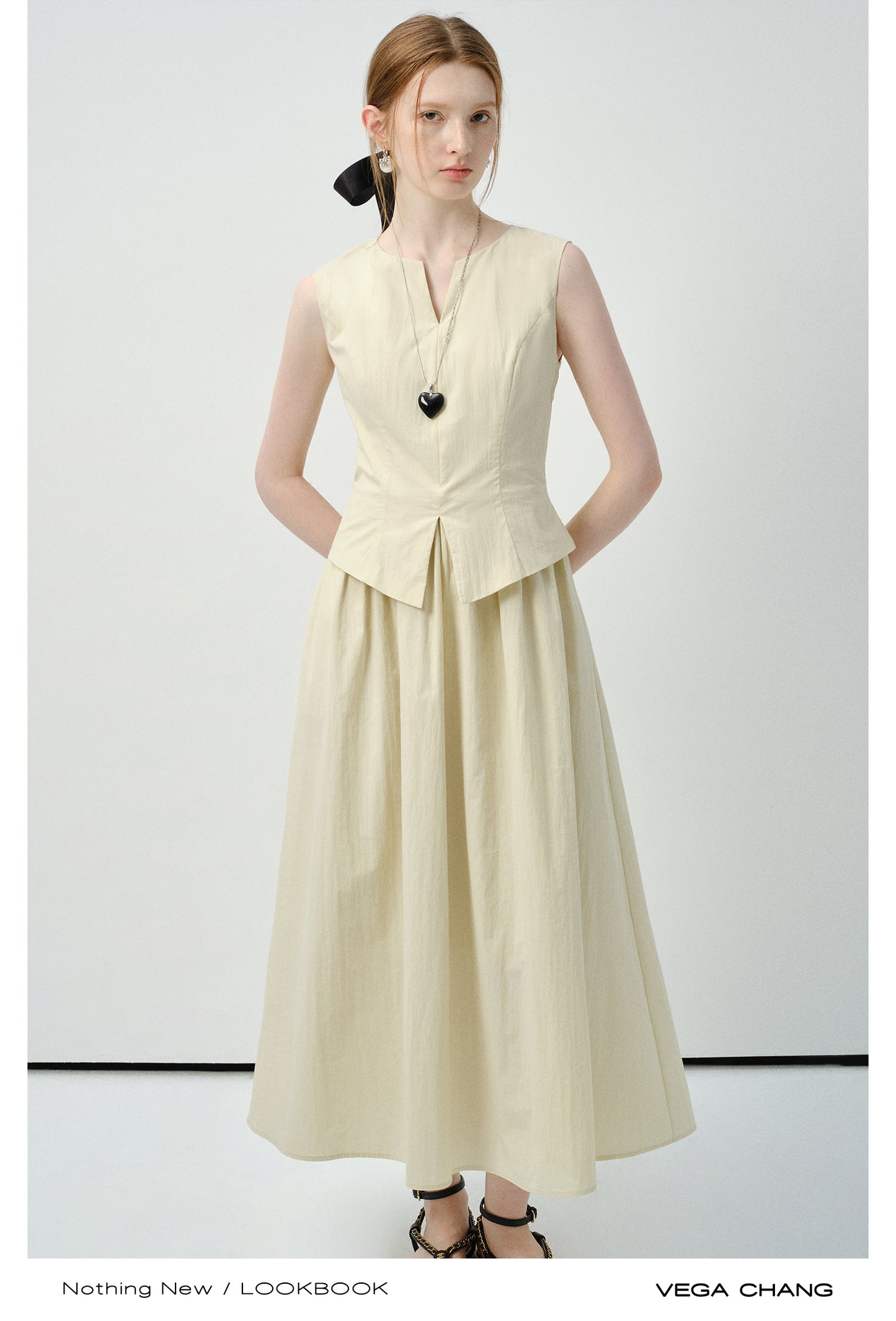 Faux Two-Piece Vest Dress